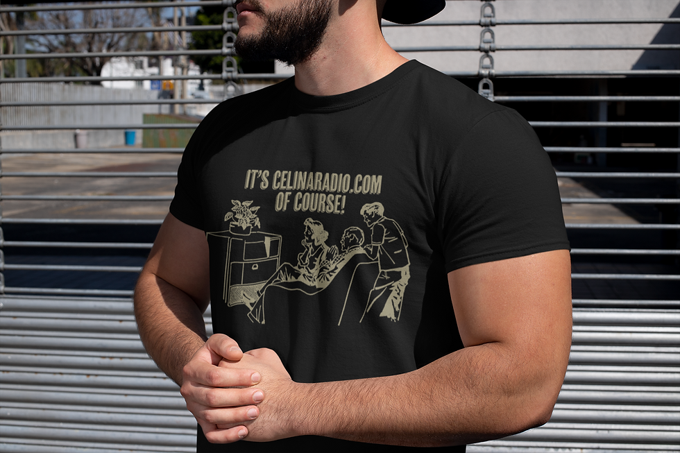 Thumbnail: It's Celina Radio, Of Course! Graphite Gray T-Shirt