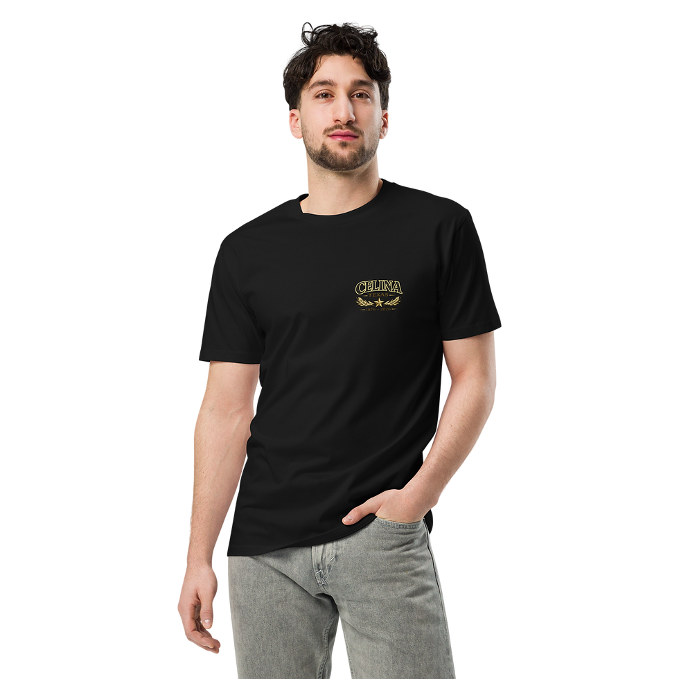 Thumbnail: Man wearing Basic front of Celina 150 shirt black