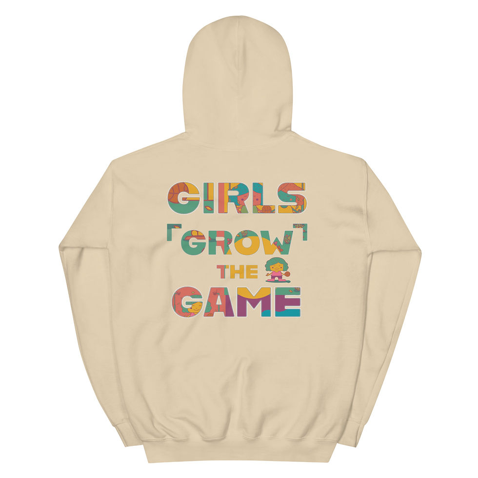 Thumbnail: “Girls Grow the Game” Hoopers Academy Basketball x SpenDoc- Adult Unisex Hoodie