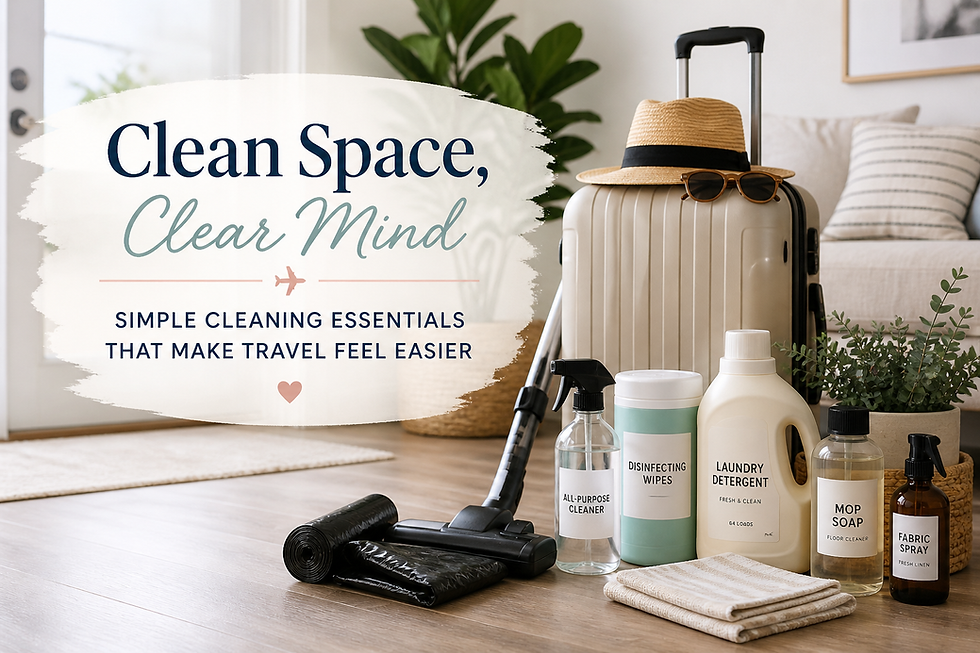 Clean Space, Clear Mind: Simple Essentials That Make Travel Feel Easier