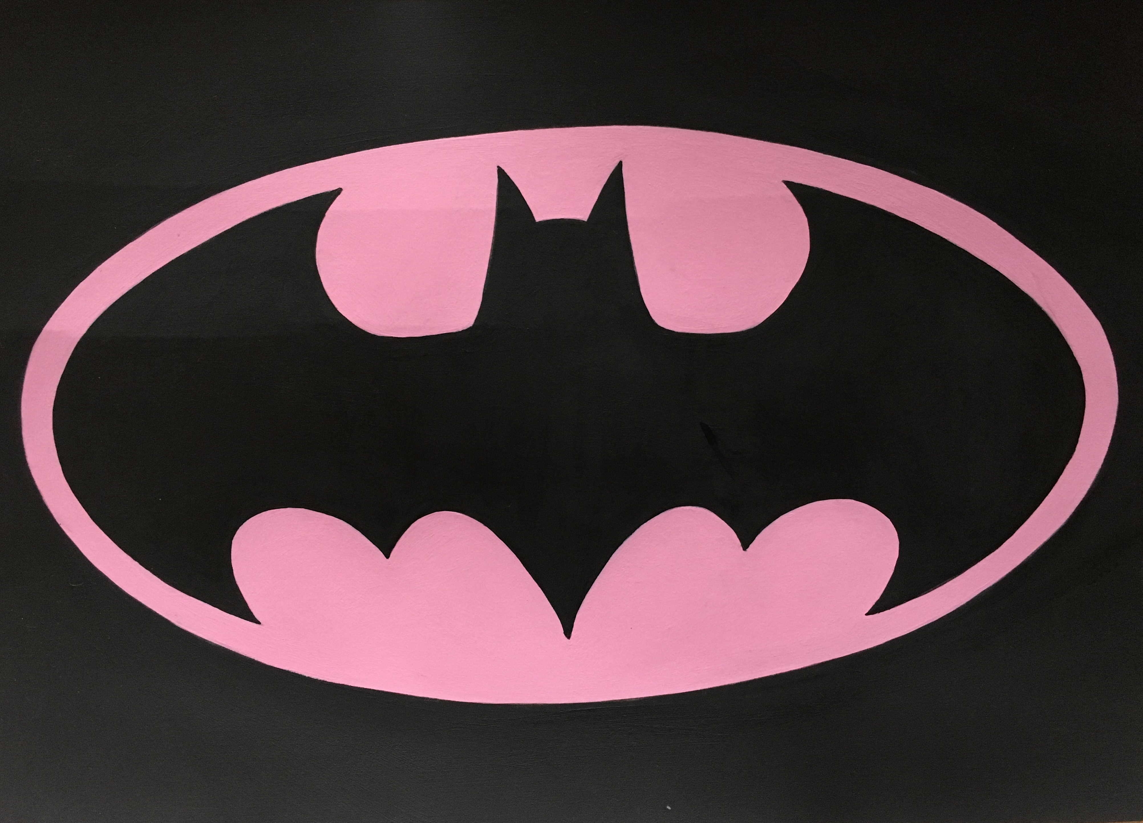 batman pink logo
