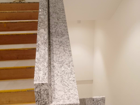 Staircase Hand Rail - Water Wave Granite