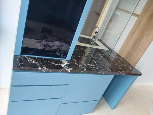 Marble Countertop - White Portoro Marble