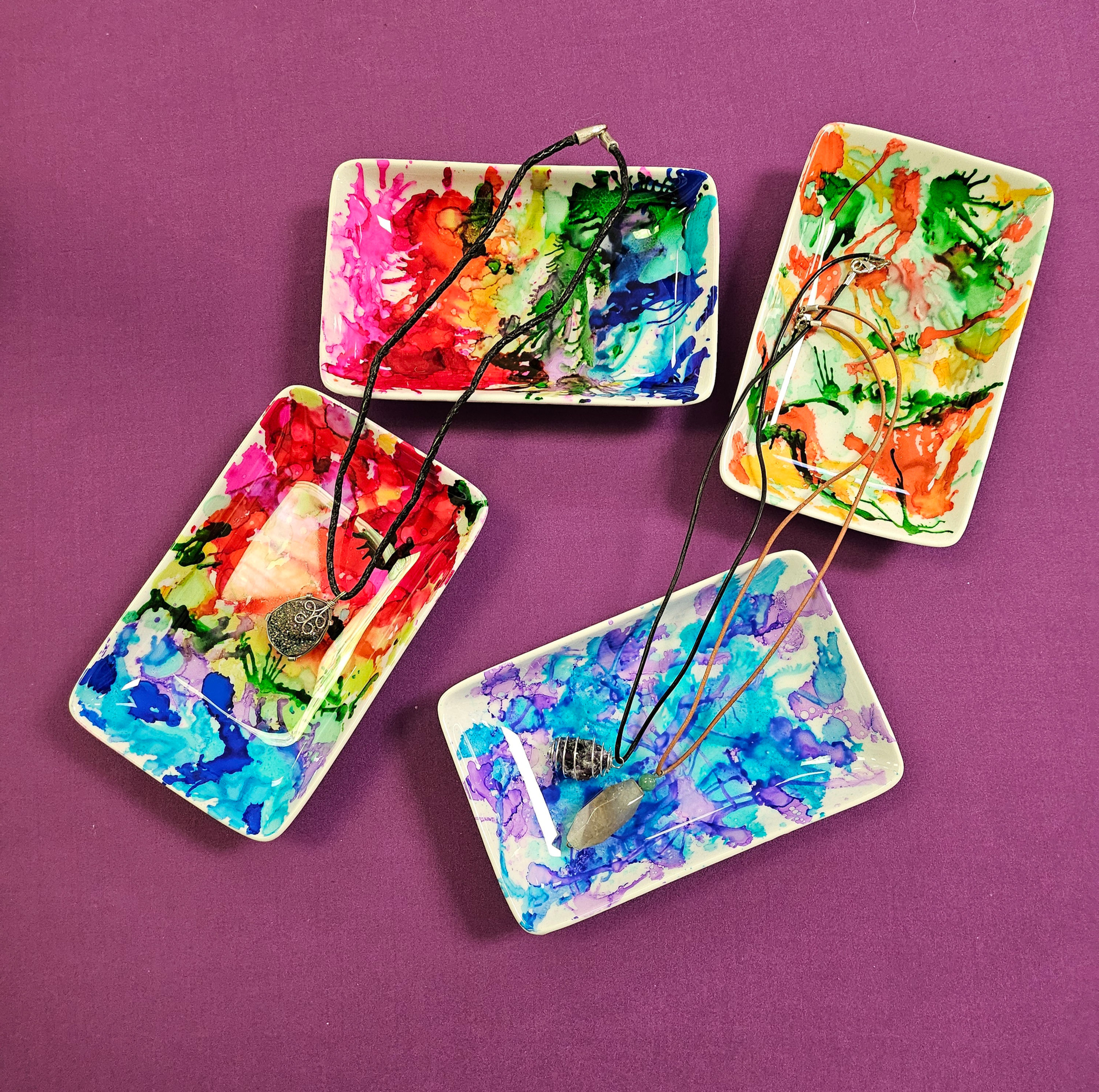 Alcohol Ink Trinket Dish