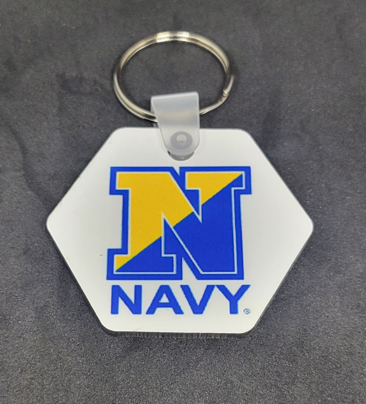 US Navy Licensed Wood Keychain
