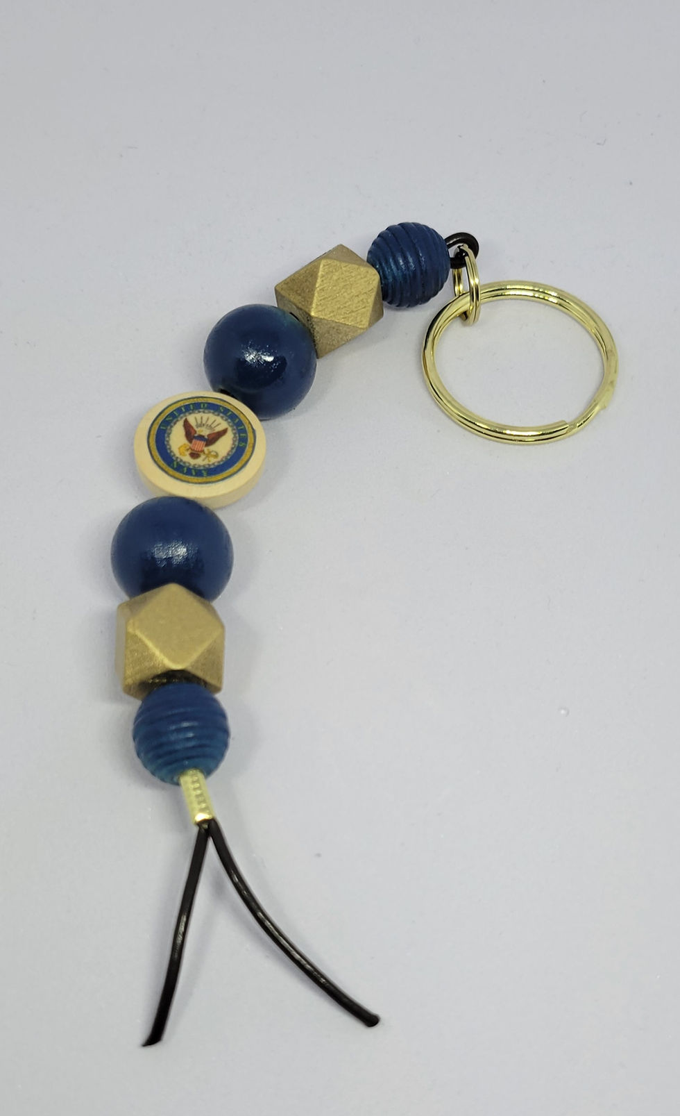 Thumbnail: Licensed Natural Wood Beads Keychain