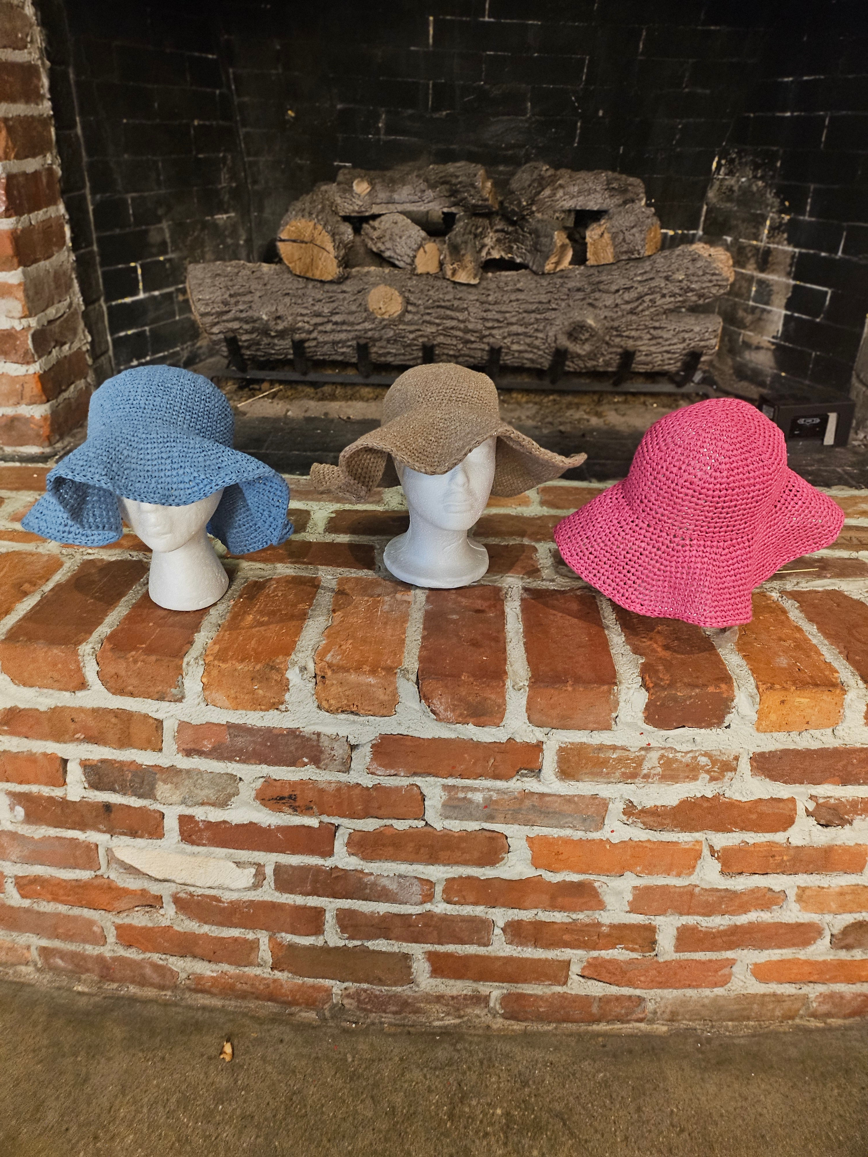 Raffia Crochet Sun Hat