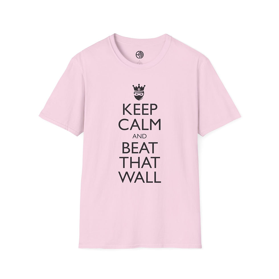 Thumbnail: "Keep Calm and Beat That Wall" Unisex Softstyle Tee