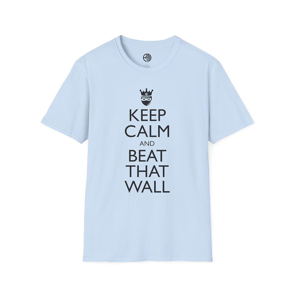Thumbnail: "Keep Calm and Beat That Wall" Unisex Softstyle Tee