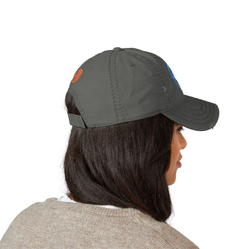 Thumbnail: AiM Logo, Embroidered Distressed Hat 