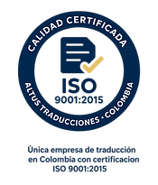 ISO 9001:2015 – Altus Traducciones oficiales y certificadas con calidad internacional