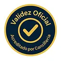 Sello circular dorado que certifica la validez oficial de traducciones acreditadas por la Cancillería de Colombia.