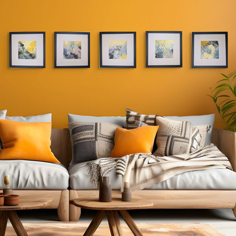 Coastal. Yellow seagull collection