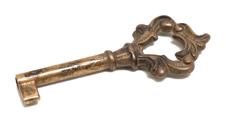 Gold skeleton key