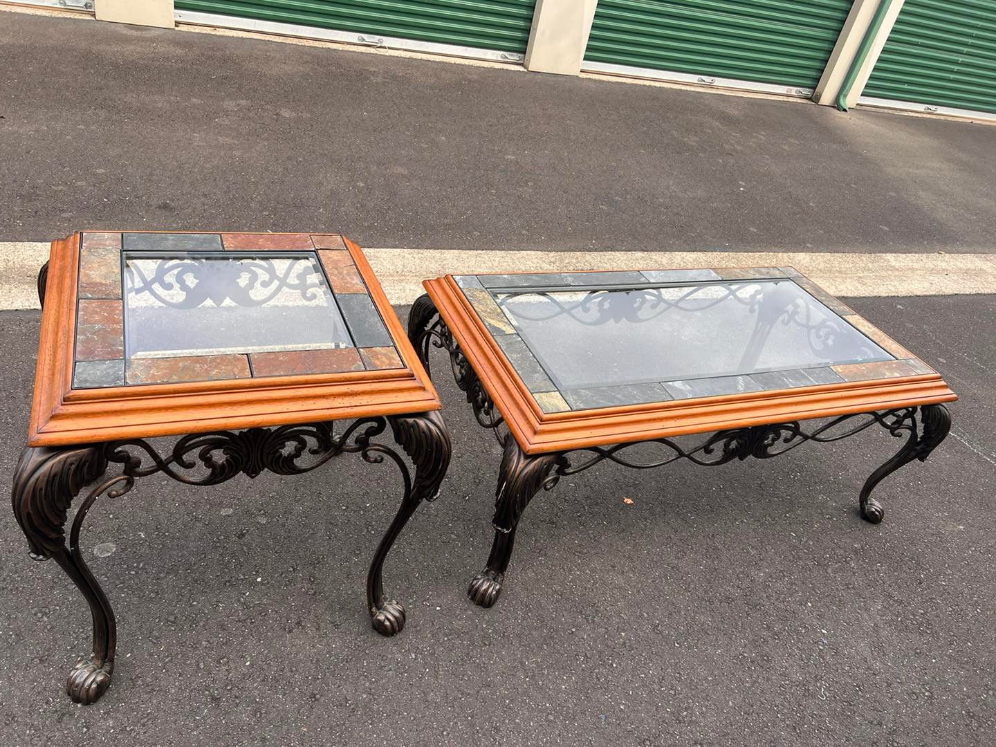 Glass Coffee & Side Table