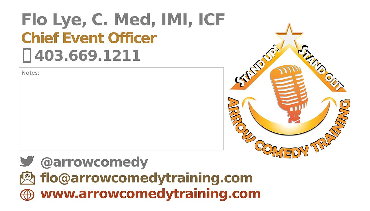 ACT Tent Business Cards - back