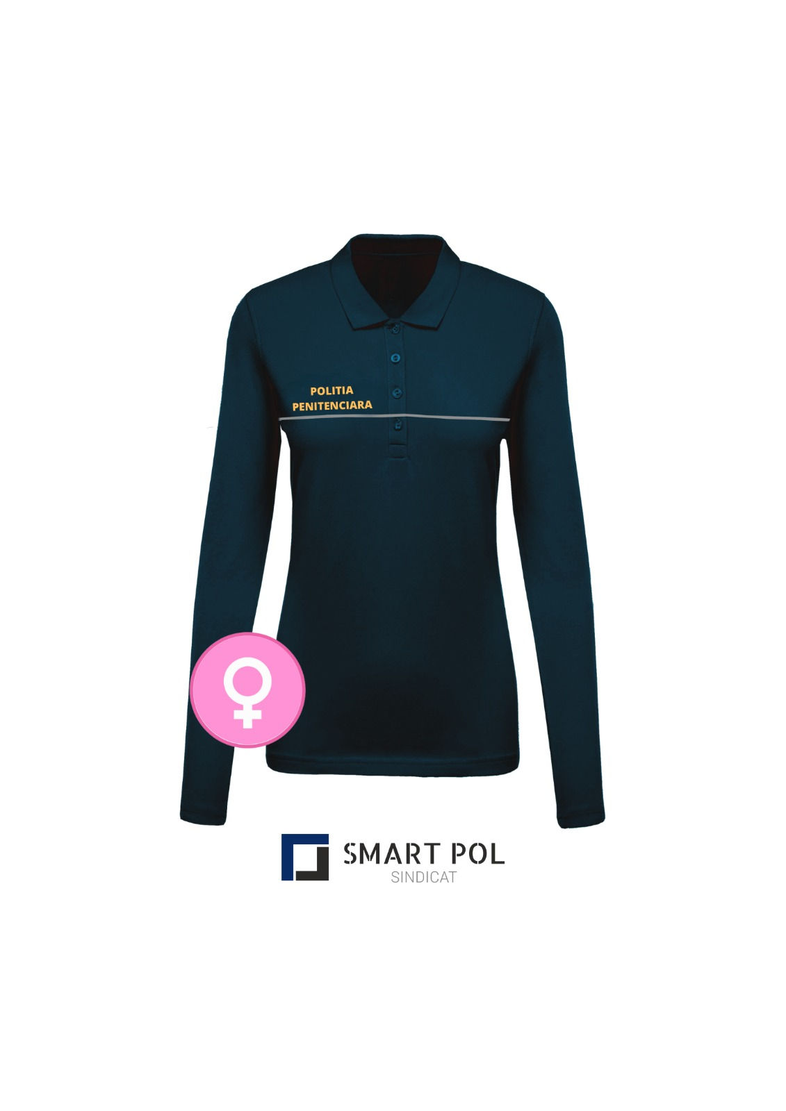 Tricou Bluză Polo Bleumarin - Poliția Penitenciară Femei