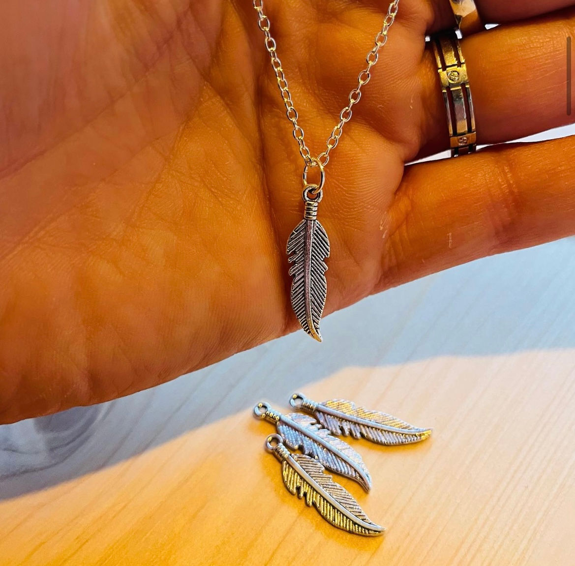 Pendentif Plume