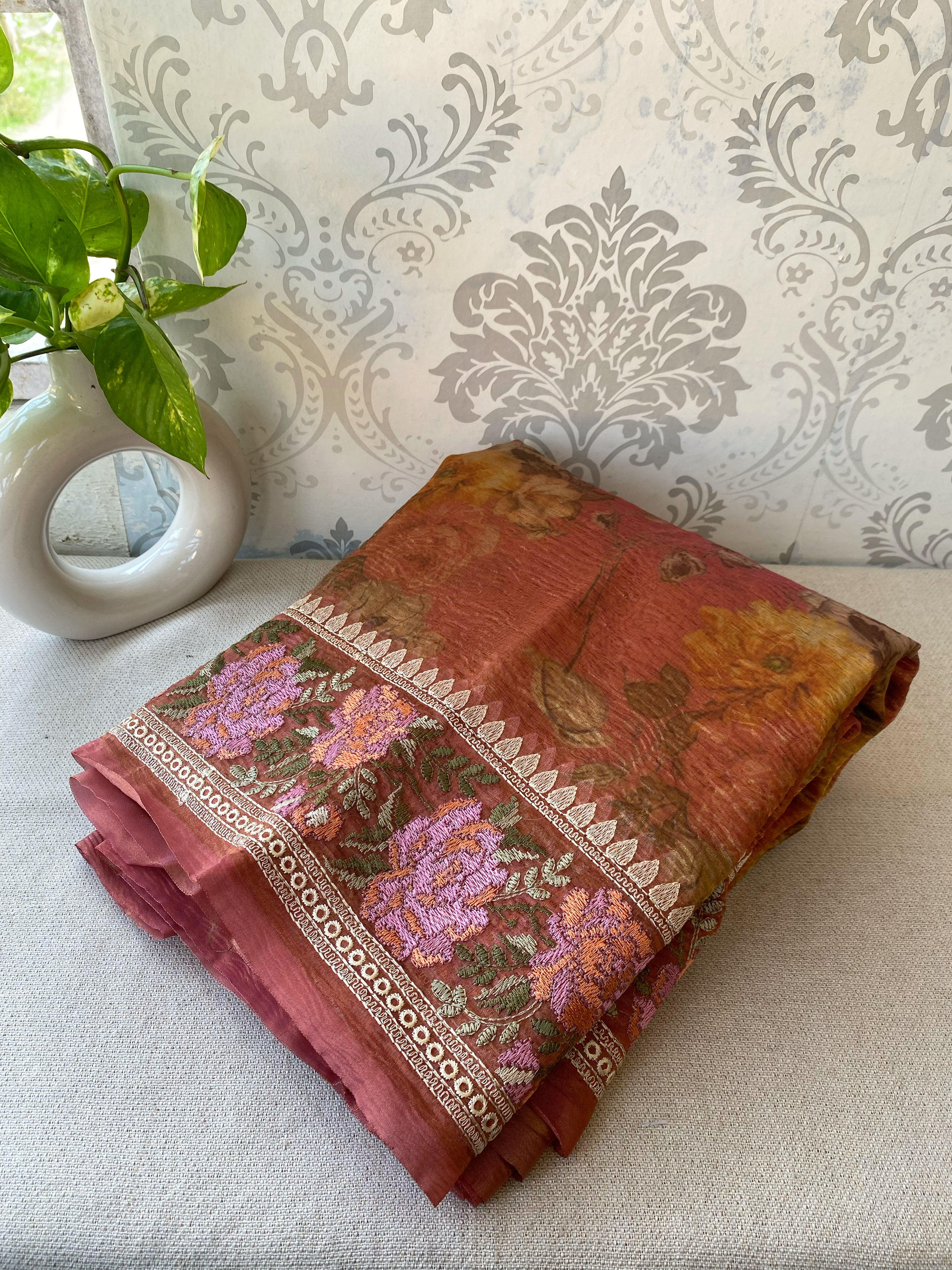 Crush digital printed - Banarasi Tissues