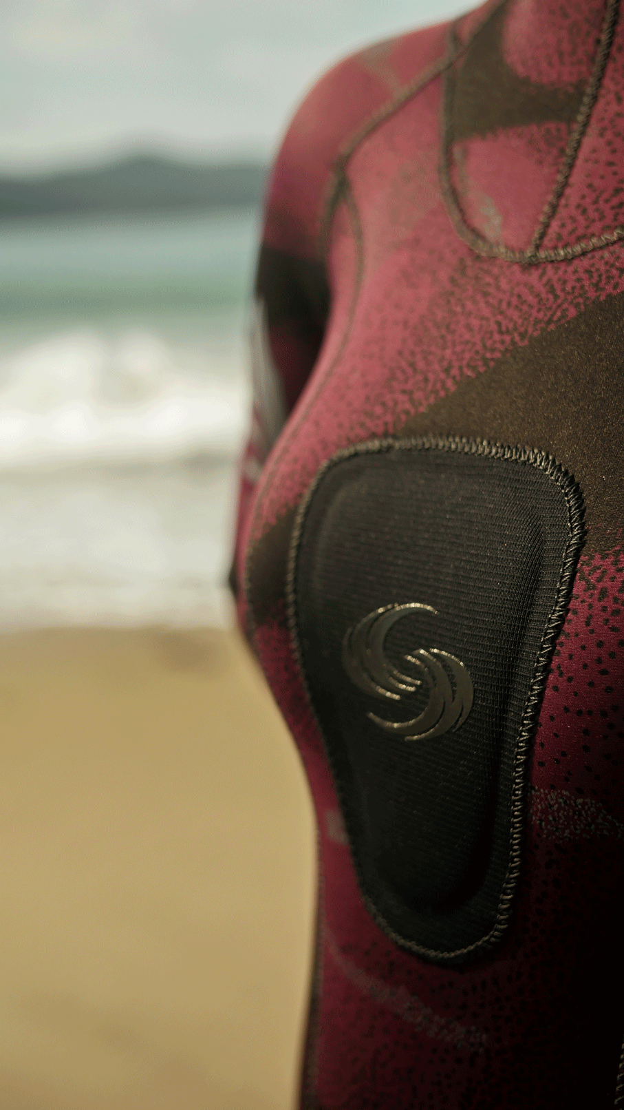 Thumbnail: Women-Spearfishing-Freedive-Wetsuit-3mm-5mm-7mm-Yamamoto-38-Maroon-Camo-New-Zealand-Loading-Pad