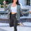 Thumbnail: Luxe Cross Waisted Yoga Pants