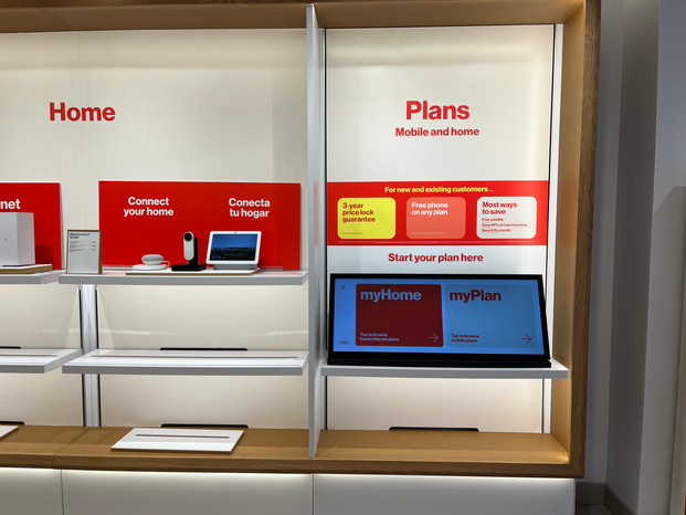 Verizon home and phone plans section. 