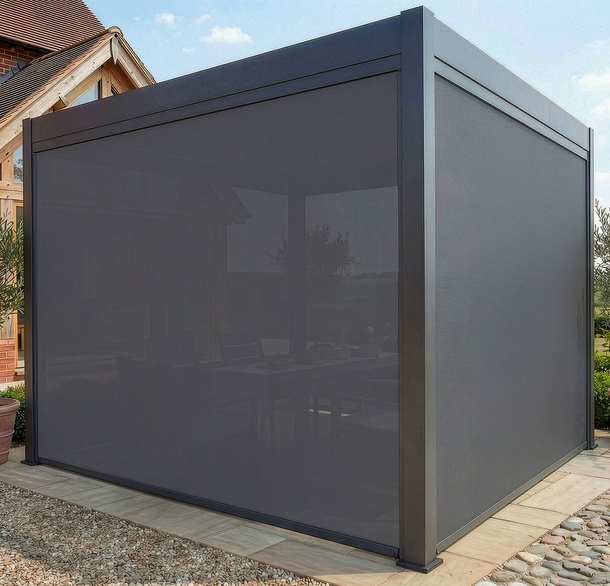 Thumbnail: 3m Pergola Zip Drop Side Blind