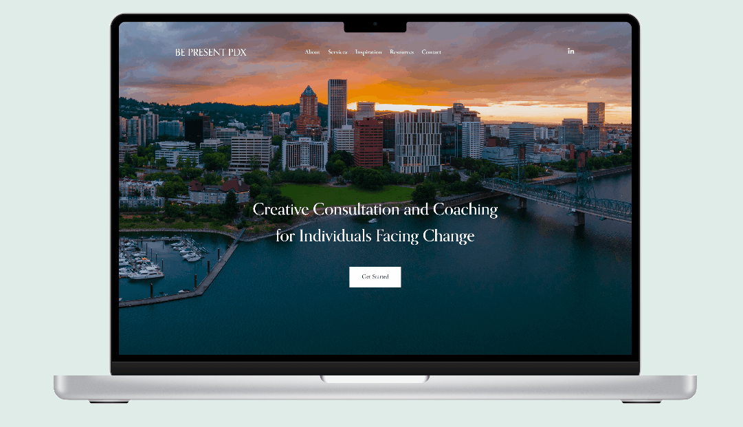 Gif of entire homepage