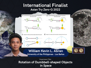 Filipino student’s science experiment entry to be performed in International Space Station