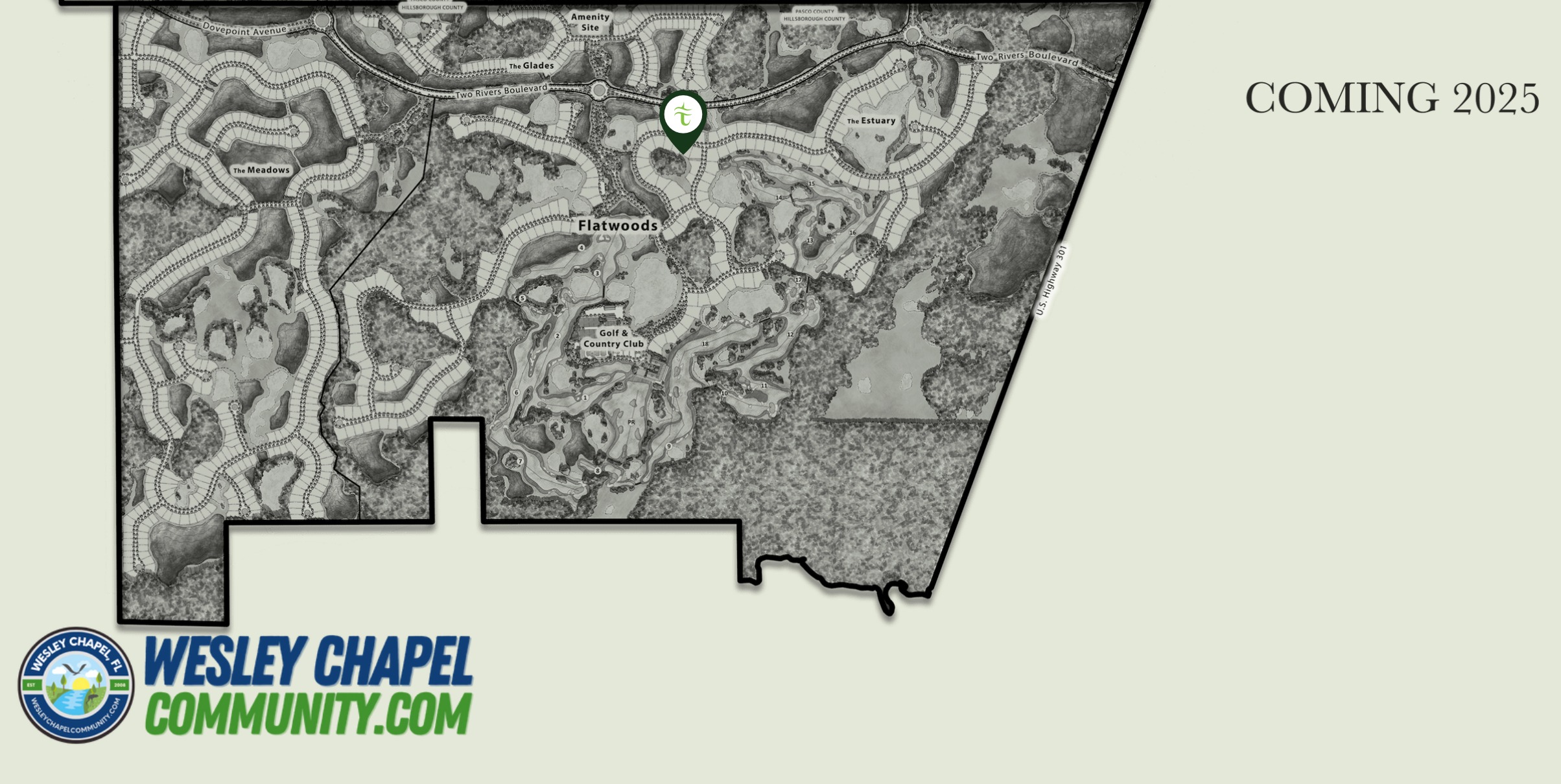 Map of Future Two River's Florida Coming in 2025