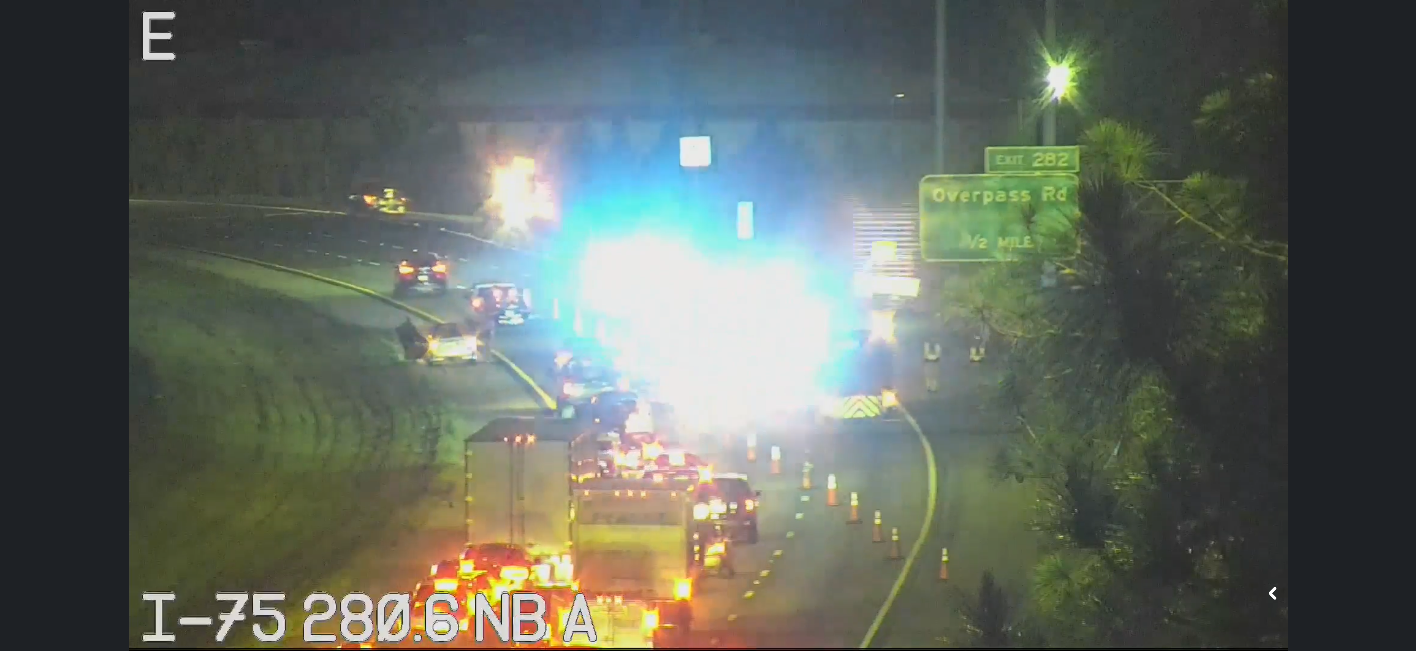 Fatal Crash Causes Major Delays on I-75 in Wesley Chapel