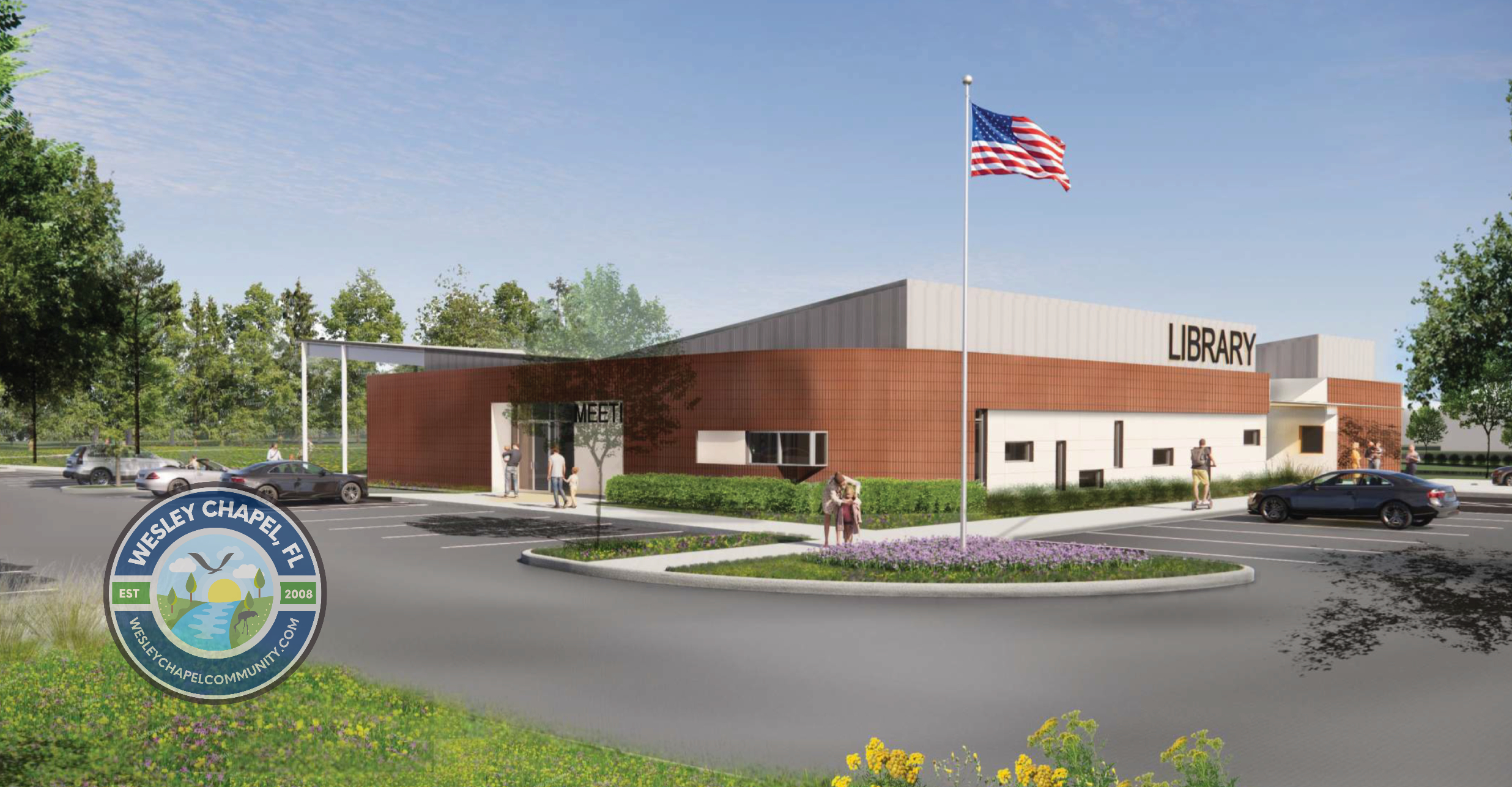 New Library Under Construction in Wesley Chapel