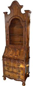 Continental Olive Wood Two Part Desk