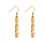 Thumbnail: gold bark earrings