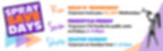 Spray Save days for website (admissions)