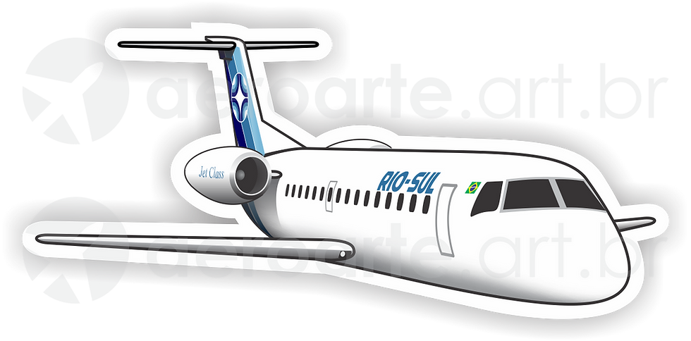 Embraer ERJ-145 Rio-Sul aircraft sticker
