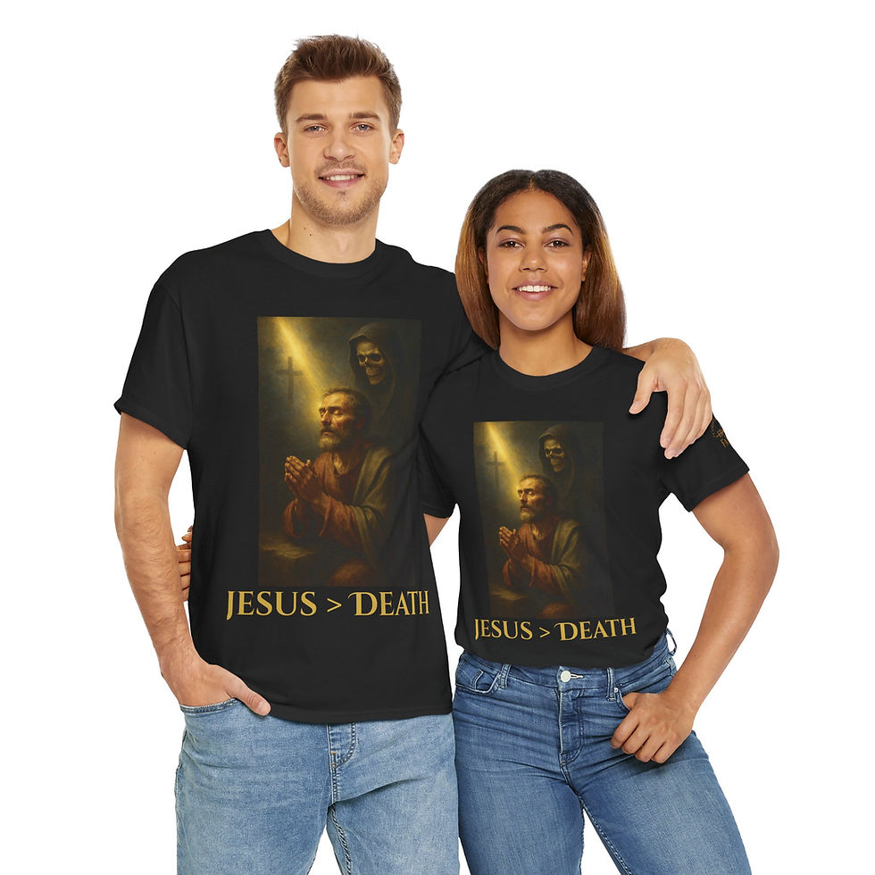 Thumbnail: Inspirational Faith Tee - Unisex Cotton T-Shirt with 1 Corinthians 15:57