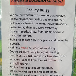 Vandy's Posted Rules