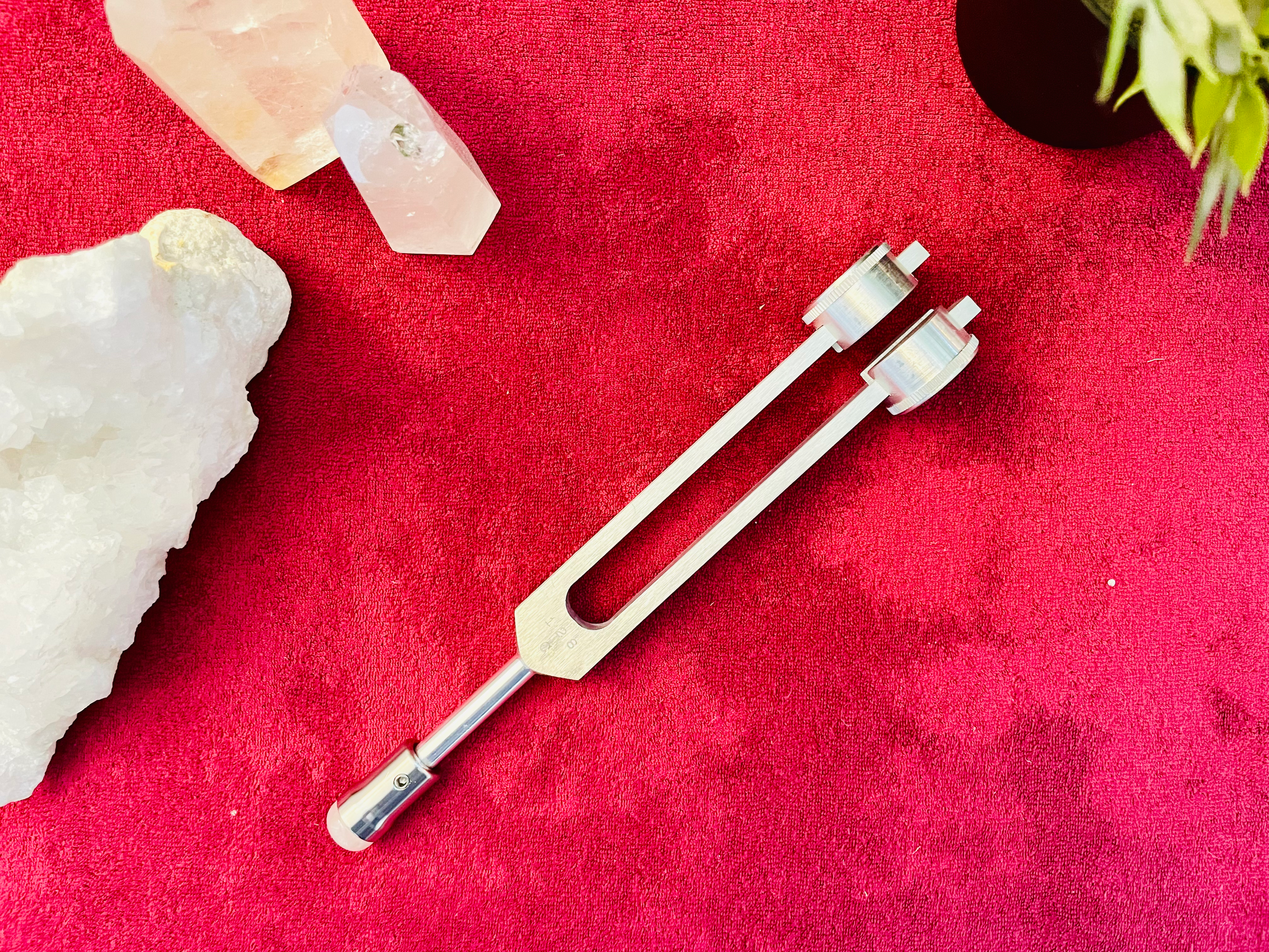 Diapason Biosonic 128 Hz avec embout quartz rose - Occasion