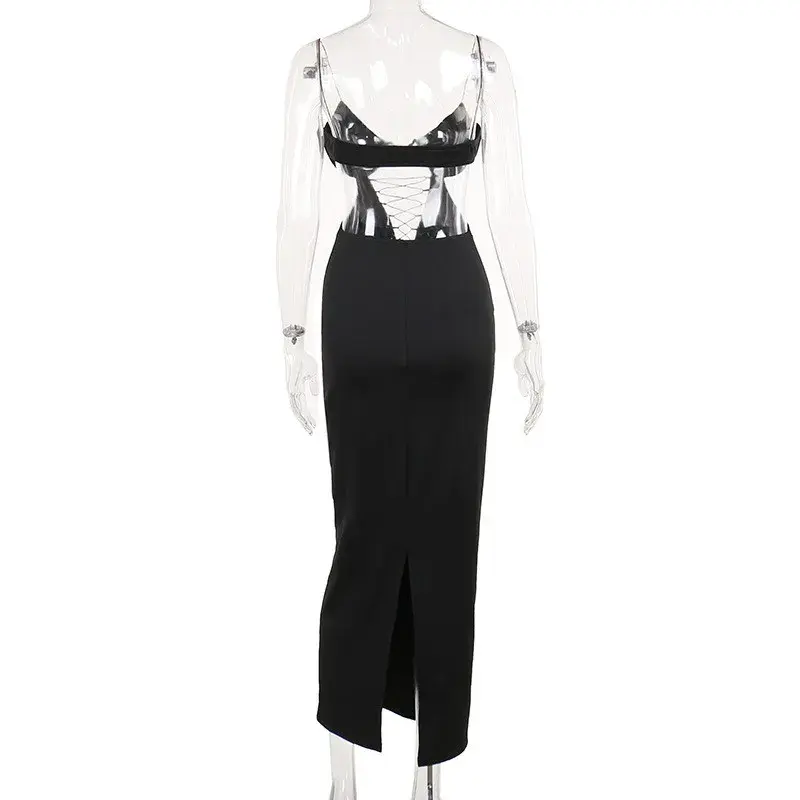 Thumbnail: "The Hollow Strap Slim Maxi" Dress