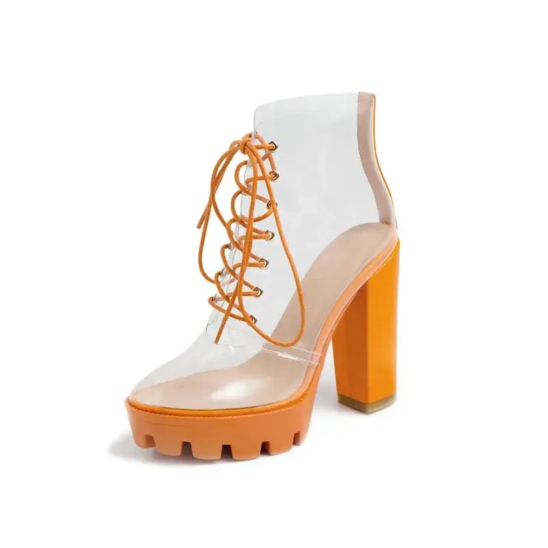 Thumbnail: "The Clear Lace Up" Platform Boot