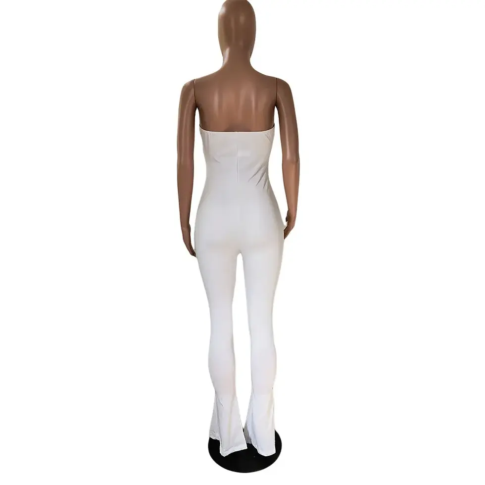 Thumbnail: "The Sexy Solid Color Tube Top" Stretch Jumpsuit