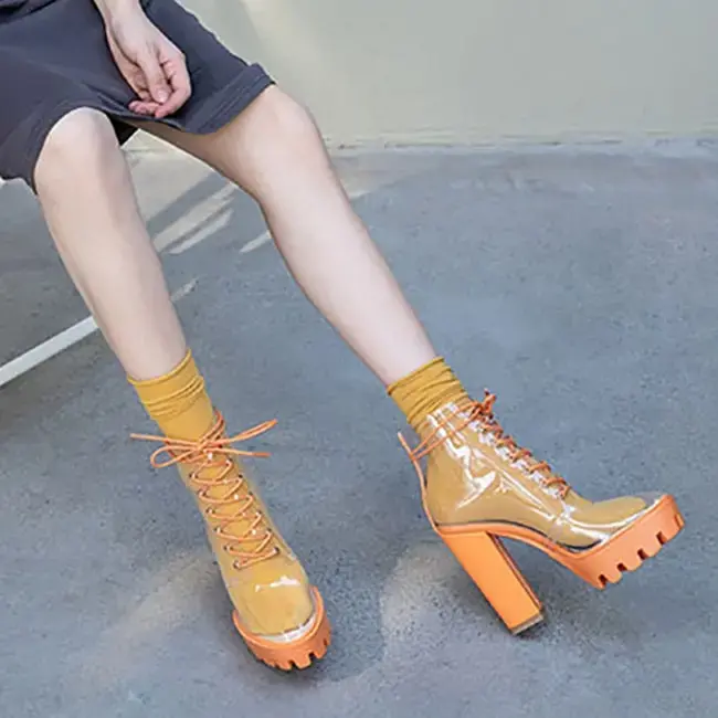 Thumbnail: "The Clear Lace Up" Platform Boot