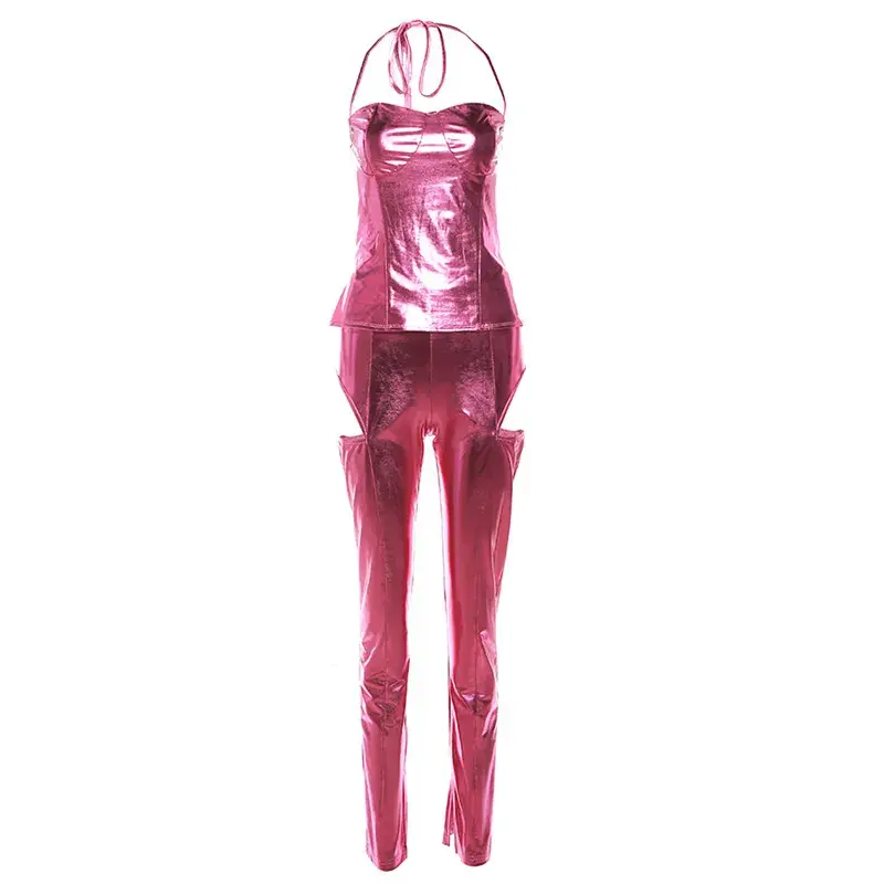 Thumbnail: " The Nightclub Backless Metallic" Jumpsuit