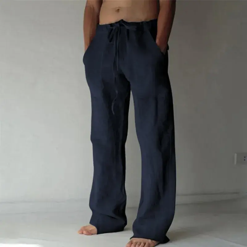 Thumbnail: "The Drawstring Loose Linen" Trousers