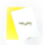 Yellow Flower Birthday Frameable Notecard Back View