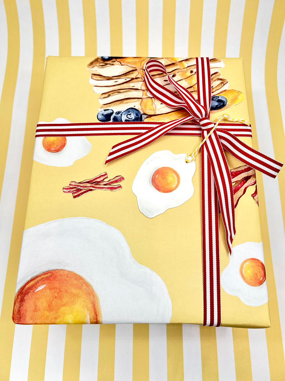 Thumbnail: Sunny Side Flap Jack Piggy Wrapped gift with gift tag 2