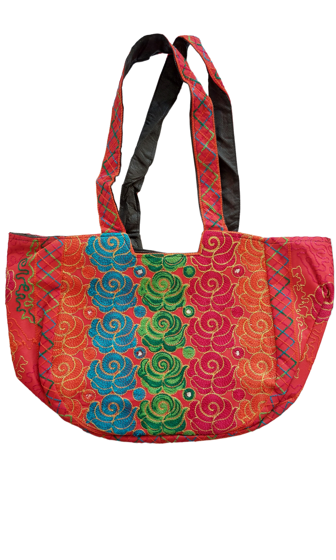 Red floral Handbag