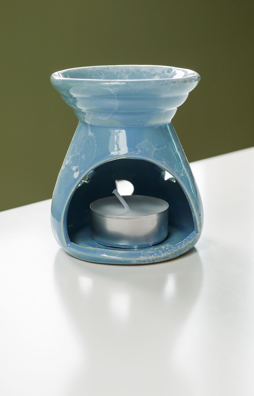Thumbnail: Stars & Moon - Blue - Ceramic Wax / Oil Burner