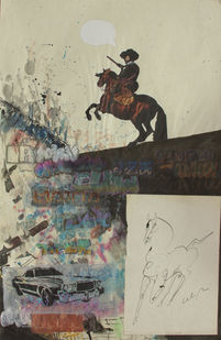 "Retrato equestre del conde duque de Olivares en el desierto de las sombras perdidas"